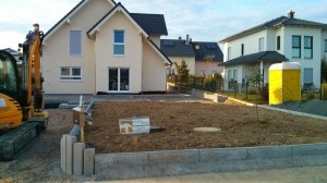 Außenanlage vor der Einsaat