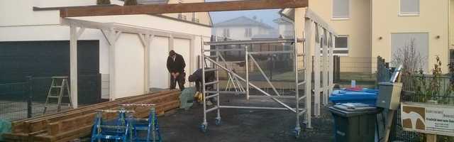 Carport fertiggestellt Carport fertiggestellt